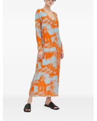 Samsøe & Samsøe - Long-Sleeves Split Midi Dress - Lyst