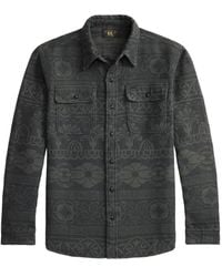 RRL - Shirtjack Met Abstract Patroon - Lyst