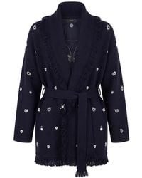 Alanui - Echoes Of The Bandana Paisley-Print Fringed Cardigan - Lyst