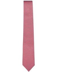 Ferragamo - Gancini-Pattern Silk Tie - Lyst
