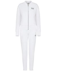 EA7 - Zip Pockets Jumpsuit - Lyst