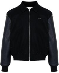 Arte' - Panelled Bomber Jacket - Lyst