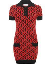 Marine Serre - Robe-Polo Moon En Maille - Lyst