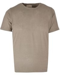 120% Lino - Round Neck T-Shirt - Lyst