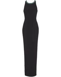 Balmain - Jewel-Embellished Velvet Dress - Lyst