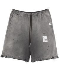 Maison Mihara Yasuhiro - Shorts Met Franje En Trekkoord - Lyst