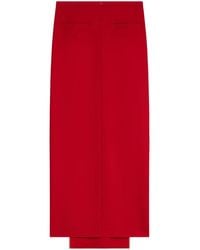Courreges - Herritage Virgin Wool Maxi Skirt - Lyst