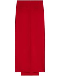 Courreges - Herritage Virgin Wool Maxi Skirt - Lyst