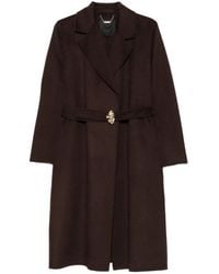 Liu Jo - Manteau À Taille Ceinturée - Lyst