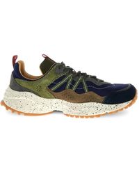 Flower Mountain - Sanchia Uni Suede Panelled Sneakers - Lyst