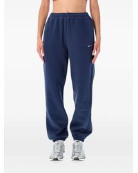 Nike - Studio Fleece Medium Weight High-Rise Oversized Cuffed Trousers - Lyst