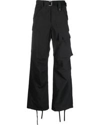 Sacai - Tapered-leg Belted Drawstring Trousers - Lyst