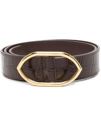 Jacquemus - Calisson Croc-Effect Leather Belt - Lyst