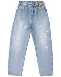 Fortela - High-Waisted Five-Pocket Denim Wide-Leg Jeans - Lyst