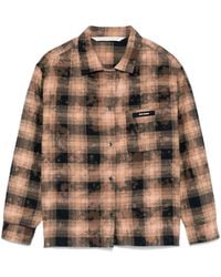 Palm Angels - Flannel Check Button-Down Shirt - Lyst