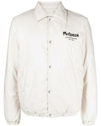 McQueen - ロゴ シャツボンバージャケット - Lyst