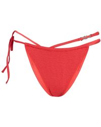 KARL LAGERFELD - Textured Tanga Bikini Bottoms - Lyst
