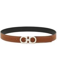 Ferragamo - Cinturón Gancini reversible y ajustable - Lyst