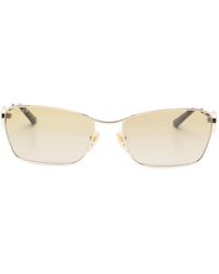 Gucci - Gg Logo Rectangle-Frame Sunglasses - Lyst