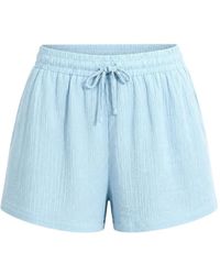 Seafolly - Crinkle-Texture Drawstring Shorts - Lyst