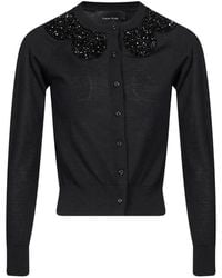 Simone Rocha - Turbo Bead-Embellished Scalloped Cardigan - Lyst
