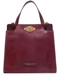 The Bridge - Story Donna Leather Twist-Lock Tote Bag - Lyst