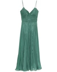 Costarellos - Fayla V-Neck Pleated Maxi Dress - Lyst