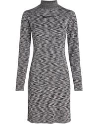 Karl Lagerfeld - Robe En Maille À Manches Longues - Lyst