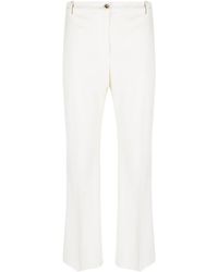 Pinko - Flare Cropped-leg Trousers - Lyst