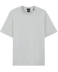 BOSS - Regular-Fit Textured T-Shirt - Lyst