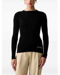 ARMANI EXCHANGE - Logo-Embroidered Crew-Neck Sweater - Lyst
