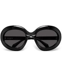 Alaïa - Oval Frame Sunglasses - Lyst