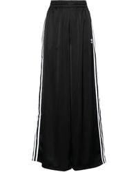 adidas - サテン ワイドトラックパンツ - Lyst