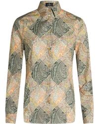 Etro - パッチワークプリント シャツ - Lyst