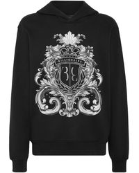 Billionaire - Logo-Print Hoodie - Lyst