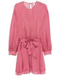 Aniye By - Polka-Dot Tied-Waist Dress - Lyst
