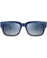 Bugatti - Logo-Plaque Square-Frame Sunglasses - Lyst