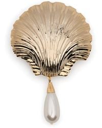 ROWEN ROSE - Shell Drop Earrings - Lyst