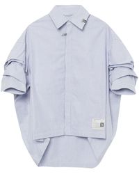 Maison Mihara Yasuhiro - Striped Cotton Shirt - Lyst