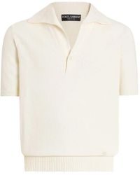 Dolce & Gabbana - Smooth Knit Polo Shirt - Lyst