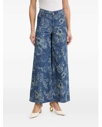 Fracomina - Floral-Print Palazzo Pants - Lyst