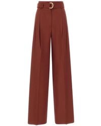 Max Mara - Belted Pleated Trousers - Lyst