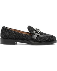 Roberto Festa - Boucle-Texture Buckle-Detail Loafers - Lyst