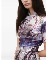 Tessitura Body Couture - Floral-Print Silk Jumpsuit - Lyst
