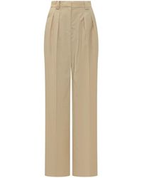 Mom's Pants - Pleated Wool Trousers - Lyst