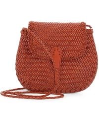 Dragon Diffusion - Mini City Woven-Leather Crossbody Bag - Lyst