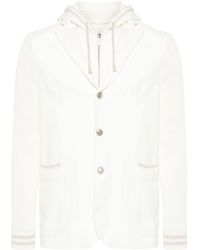 Eleventy - Ribbed-panelling Single-breasted Blazer - Lyst
