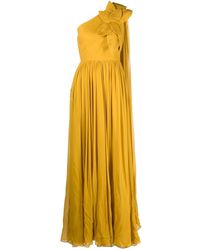 Elie Saab - One-shoulder Silk Gown - Lyst
