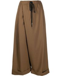 Marni Pantalones capri anchos - Marrón