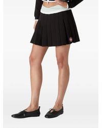 CASABLANCA - Pleated Panelled Mini Skirt - Lyst